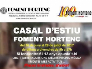 Casal d'Estiu al Foment Hortenc 2017