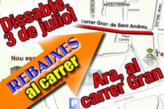 Rebaixes al carrer Gran de Sant Andreu