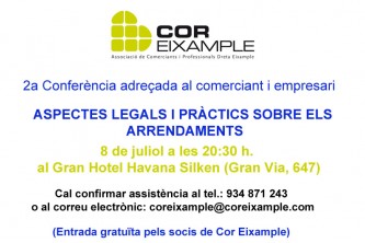 2ª Conferencia dirigida al comerciante y empresario