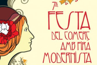 Fira modernista al carrer Girona entre Aragó i Diagonal