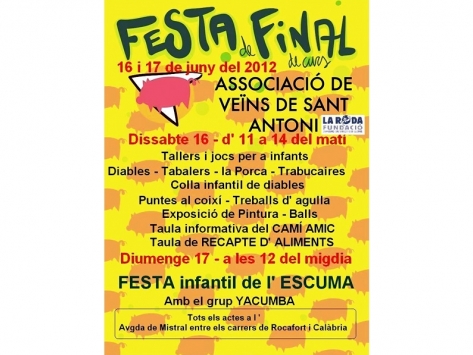 Festa de final de curs de l'A. de VV. de Sant Antoni