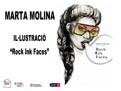 Marta Molina Il·lustració “Rock Ink Faces”