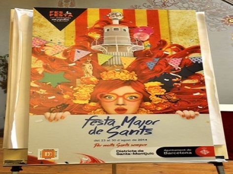 La Fiesta Mayor de Sants 2014 ya tiene cartel y este año con una calle más