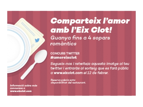 Comparte el amor con el Eix Clot en twitter