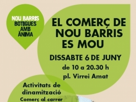6 de junio en la plaça Virrei Amat, el Comercio de Nou Barris se Mueve