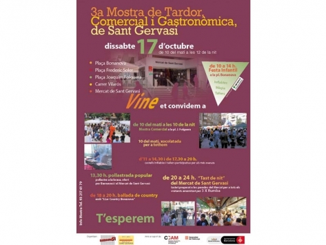 3a Mostra de Tardor, Comercial i Gastronòmica de Sant Gervasi