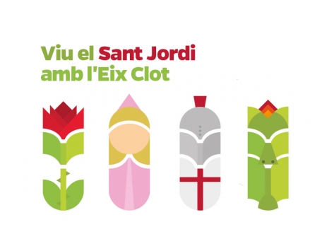 Vive el Sant Jordi en el Eix Clot