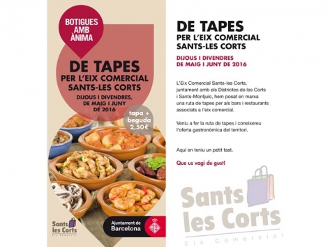 Torna la Ruta de Tapes a l'Eix de Sants-Les Corts