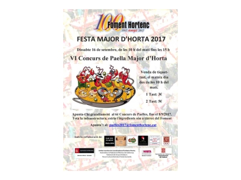 VI Concurs “Paella Major d'Horta