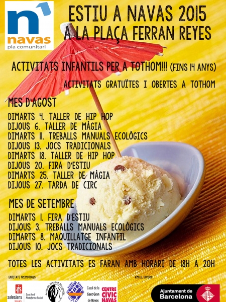 Actividades infantiles para todo el mundo en el barrio de Navas