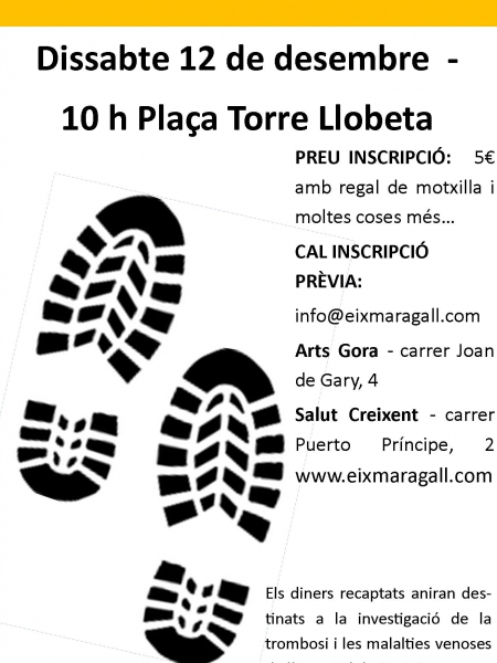 1a. caminada solidària Eix Maragall