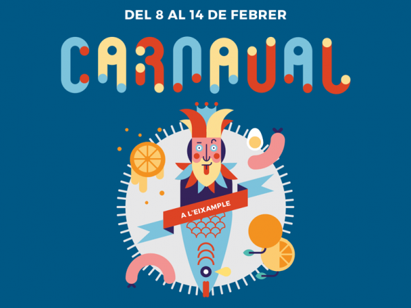 Rua de Carnestoltes a la dreta de l'Eixample!