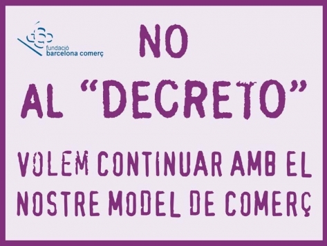 Carta de desacuerdo del comercio de la Fundació Barcelona Comerç