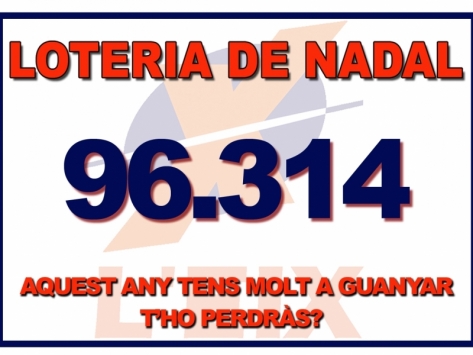 Aquest any, que no et falti la Loteria!!!