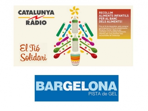 Tió Solidario gigante en BarGelona