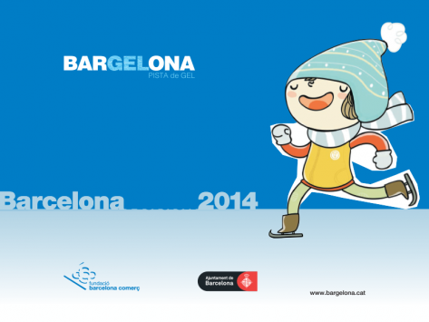 Bargelona la pista de hielo de Barcelona para Navidad