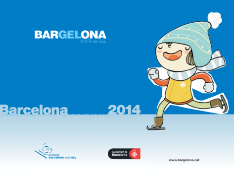 Bargelona, la pista de gel de Barcelona pel Nadal